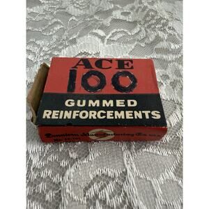 Vintage Ace Gummed Reinforcements Art Deco Graphic Advertising